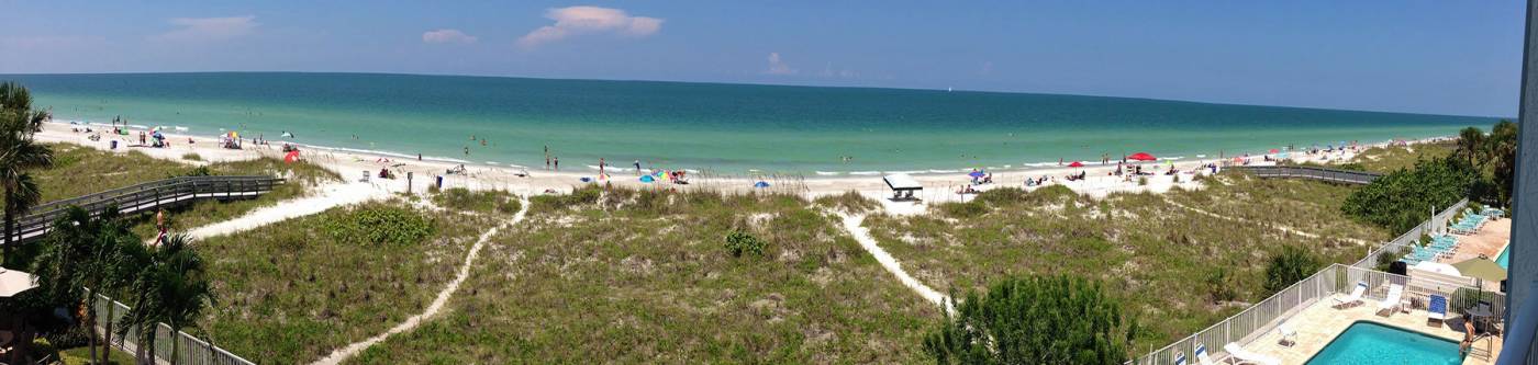 Panorama view of beach condos | Long Key Vacation Rentals